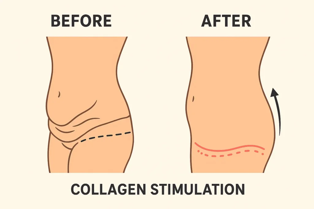 Before and after results for sagging skin after weight loss injections Whitnash