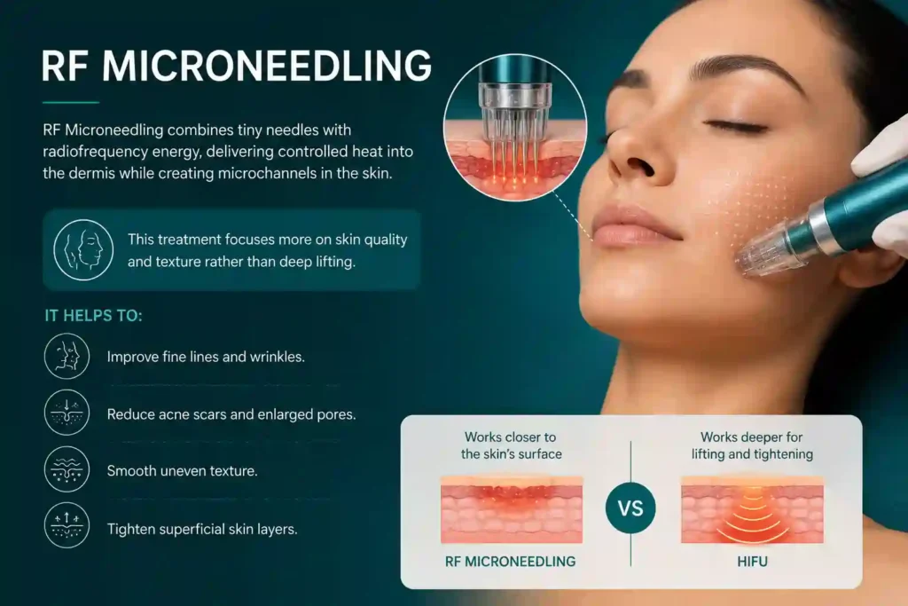 What Does RF Microneedling Do That HIFU Alone Cannot Whitnash